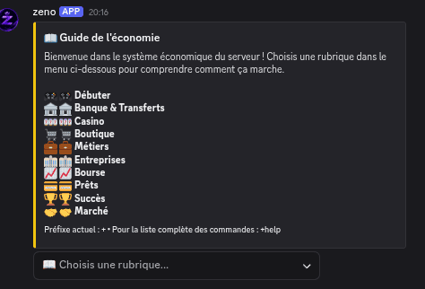 Un vrai jeu d'économie, pas juste une commande +balance